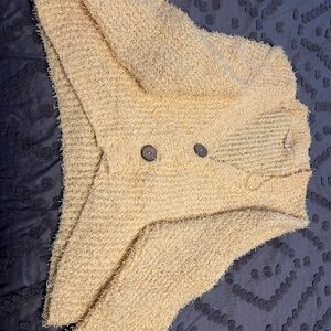 Le Lis Cream Button-Up Sweater